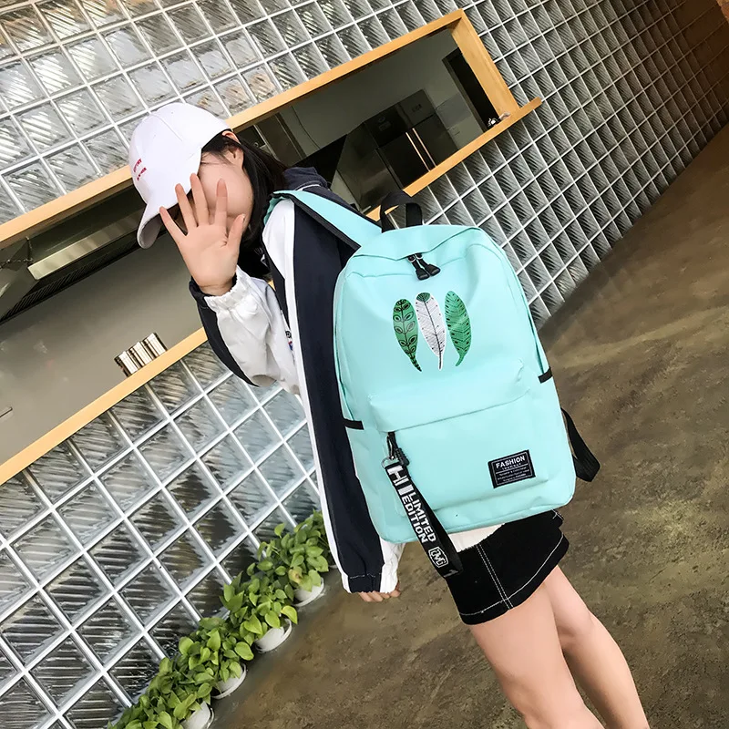 Стиль женский рюкзак пары большой объем нейлоновая дорожная сумка женская печатная школьная сумка производители оптом