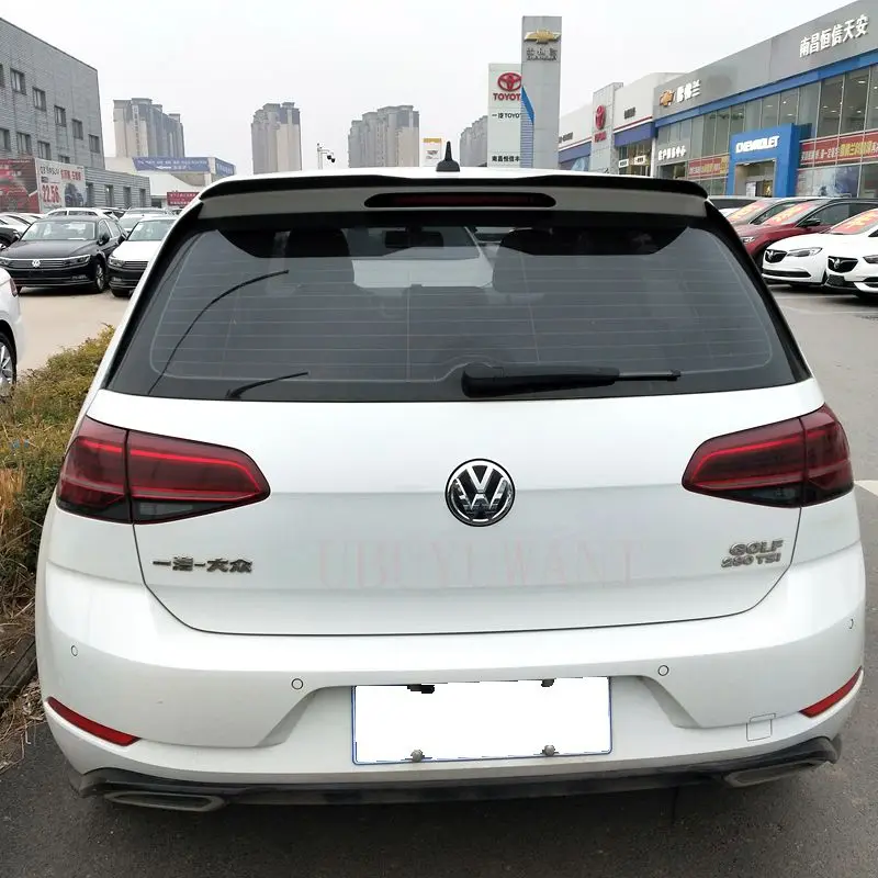 

UBUYUWANT For VW MK7 /7.5 2014 2015 2016 2017 2018 2019 Painted Deflector Spoiler Tail Rear Wings Primer Color Rear Spoiler