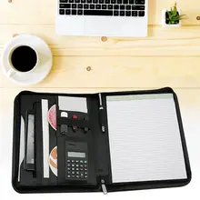 А4 многофункциональная сумка на молнии папка менеджер с калькулятором бизнес-держатель для карт Портфолио менеджер Бизнес офис портфель