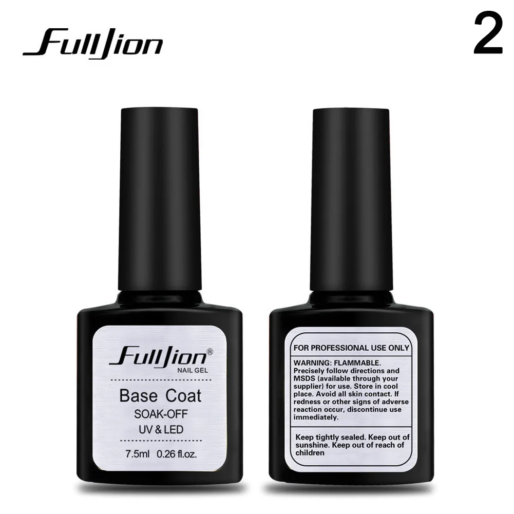 02 High Quality Base/Top Coat Transparent Nail Art Gel UV LED Soak Off Long Lasting Primer Nail Manicure Varnish - Цвет: 02