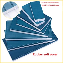 12/24/36/48 Lattice Rubber Cover Pigment Palette Gouache Watercolor Acrylic Pigment Block Box