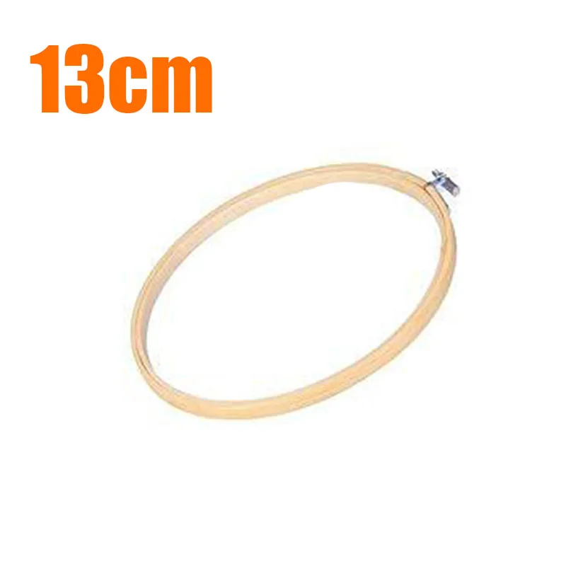 

2 Pieces Bamboo Embroidery Circle Wreath Cross Stitch Tool Crafts Round Frame