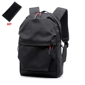 

New Men Backpack for 15.0 Inches Laptop Back Pack Large Capacity Stundet Backpacks Pleated Casual Style Bag Water Repellent 2019
