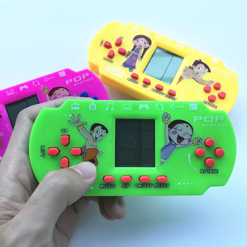 Электронная детская игрушка тетрис игровая консоль мультфильм поп игровая консоль стойло алиэкспресс Лидер продаж