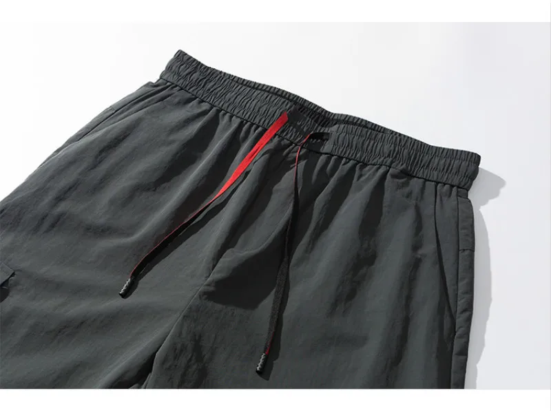 FAVOCENT 2019 мужская одежда осенние спортивные брюки мужские на шнурке многокарманные Беговые брюки серые черные свободные повседневные брюки