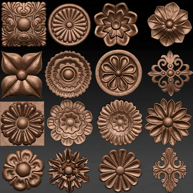 20 Plus 3D STL Models Flower Decor for CNC Router Carving Machine Artcam aspire 