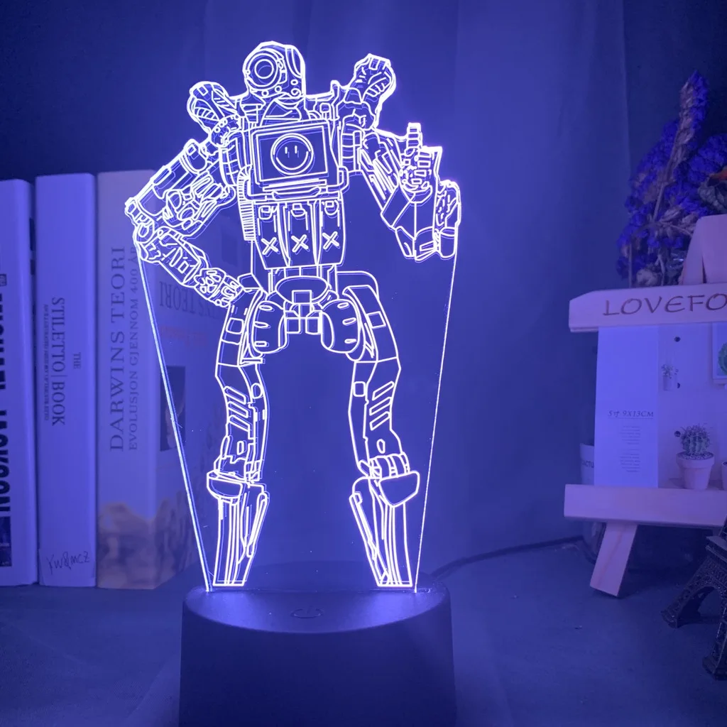 Игра Apex Legends Hero Pathfinder MRVN рисунок светодиодный Ночной светильник сенсорный датчик на батарейках настольная лампа USB в спальню подарок для фанатов