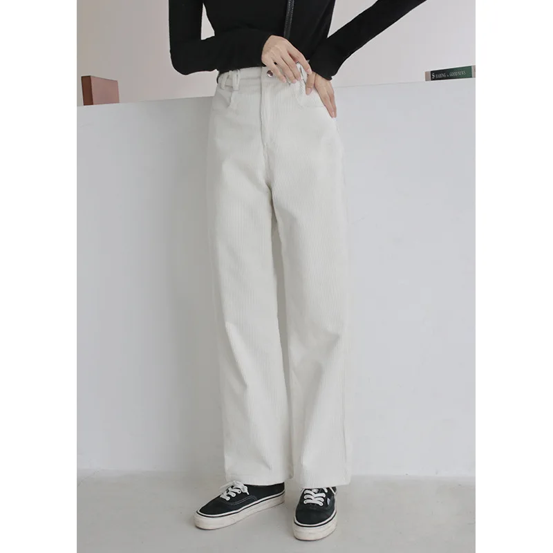 Vadiming vrouwen Broek Taille Verstelbare Retro Corduroy Broek 2019 Herfst en Winter Nieuwe Hoge Taille Wijde Pijpen Casual Broek Vadiming vrouwen Broek Taille Verstelbare Retro Corduroy Broek 2019 Herfst en Winter Nieuwe Hoge Taille Wijde Pijpen Casual Broek