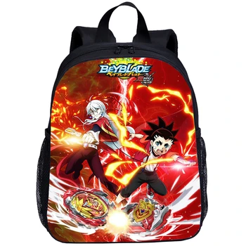 

New Cartoon School Bag Boys Shoulder Bag Fashion Beyblade Burst School Backpack Baby Children Travel Package 6-10 Years Old Kids