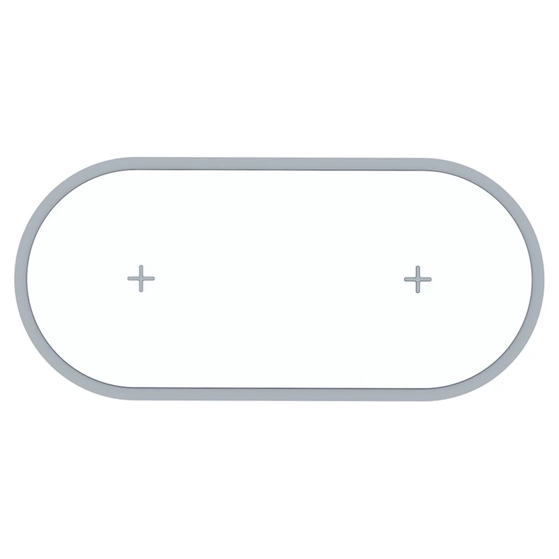 

Two-Seat Wireless Charger 10W Fast Charge Applicable for Apple Xiaomi Huawei Oppo Smart Watch and Other Two Devices Charging--