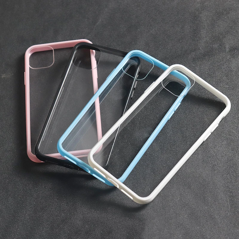Прозрачный жесткий чехол-бампер из мягкого ТПУ для iphone 11 Pro Max Xr Xs X 7 8 Plus+ 6 6S Чехол С пылезащитной заглушкой
