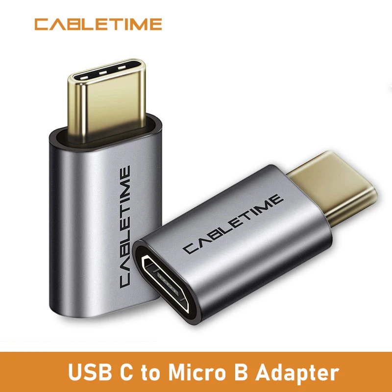 Кабель USB Micro B F к адаптеру типа C OTG адаптер для зарядки и синхронизации данных