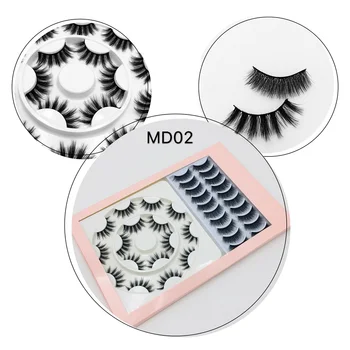 

18 Pairs Multi pack Makeup Natural 3D Volume Mink False Eyelashes Curl Cross Long Thick Mink Lashes Soft Handmade Eye Extension