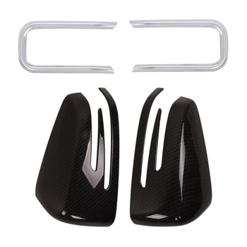 

2x Cd Switch Sequin Trim for Mercedes Benz Cla Gla B Class A180 & 2Pcs Side Mirror Cover for Mercedes Benz Cla Gla A B