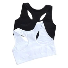 YK – soutien gorge de Sport pour filles, sous vêtement, Racerback, pour entraînement, Top tubulaire à couches pour adolescentes, haut court de puberté