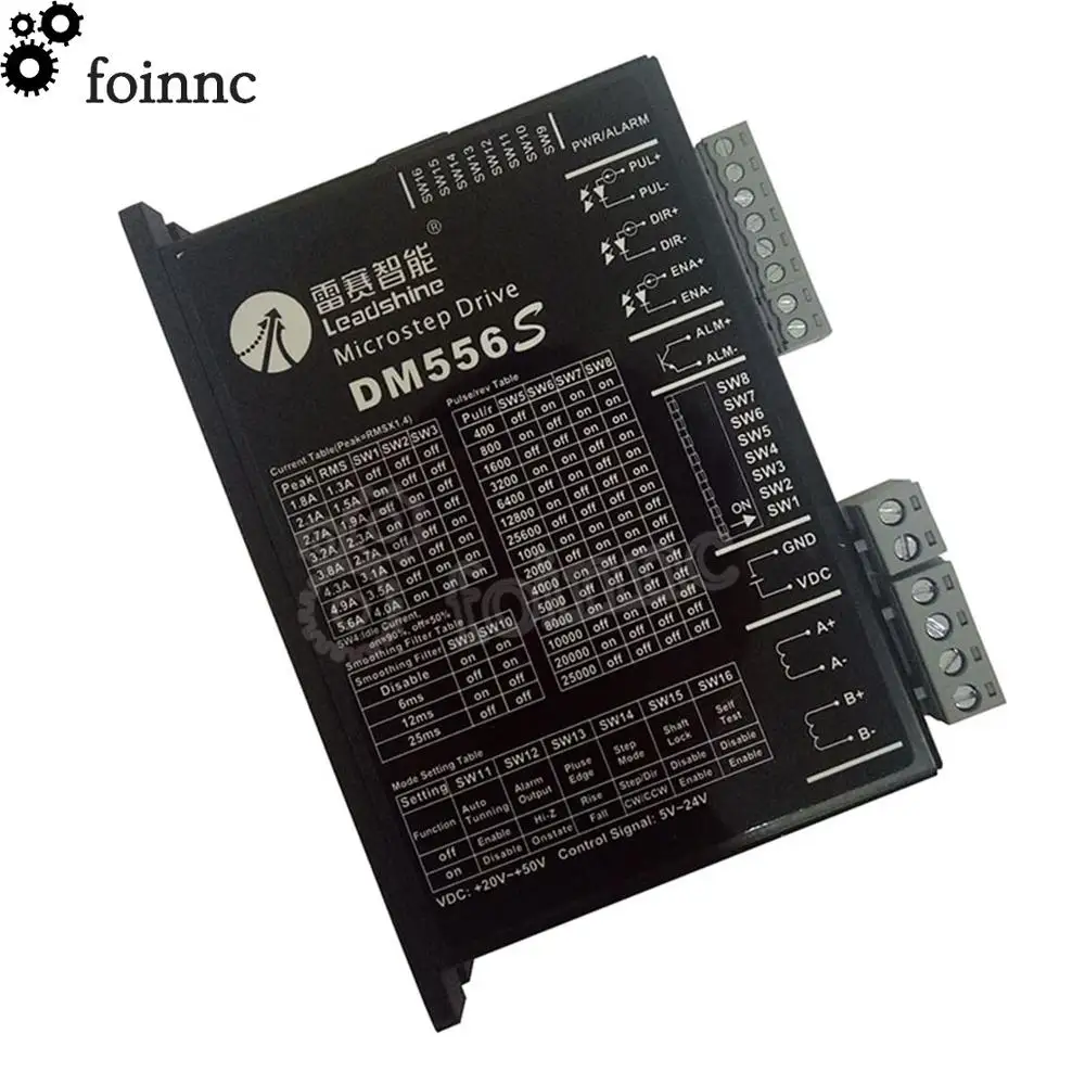 Leadshine 2-фазный шаговый мотор драйвер DM556S напряжение питания 20-50VDC ток 4.2A 5.6A гравировальный станок