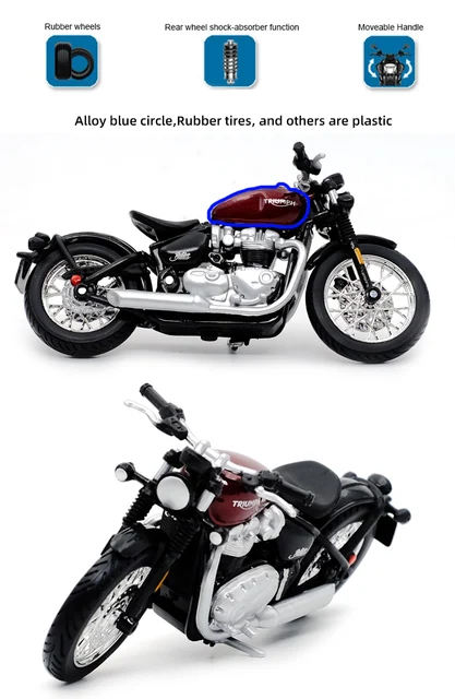 Maiisto-retro moto de corrida infantil, Harley 2018 Quarenta e Oito,  esportes de liga especial, metal fundido, 1:18, presentes - AliExpress