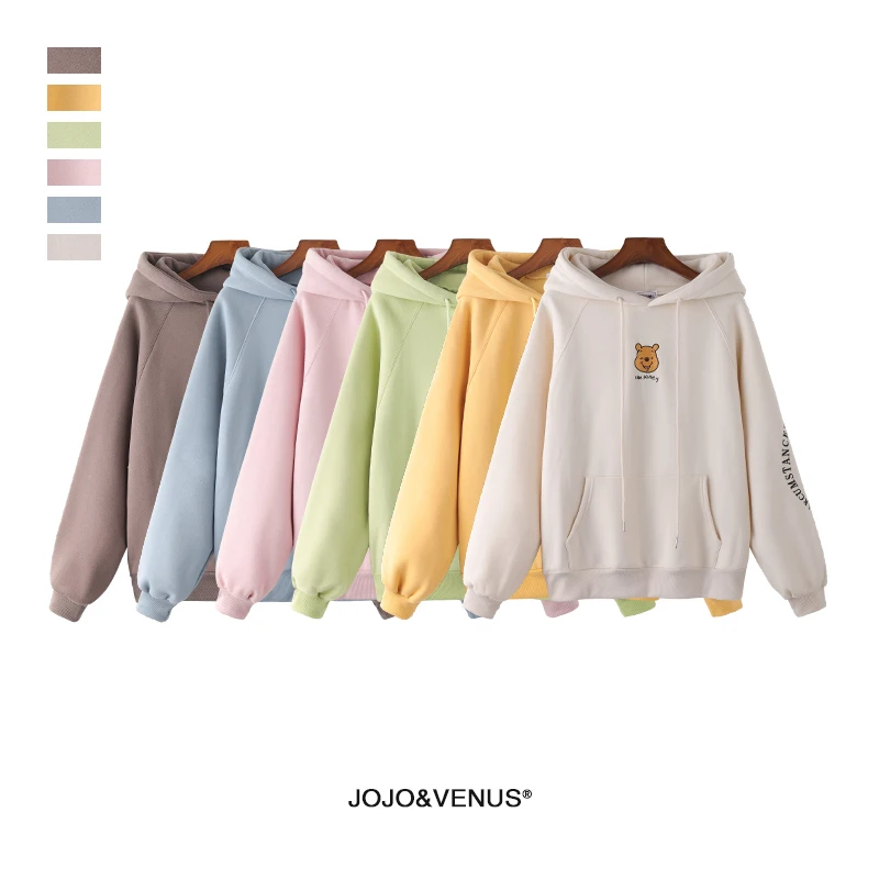 fluffy hoodies womens cute cartoon graphic print christmas clothes hood sweatshirt friends gift girl printed harajuku streetwear