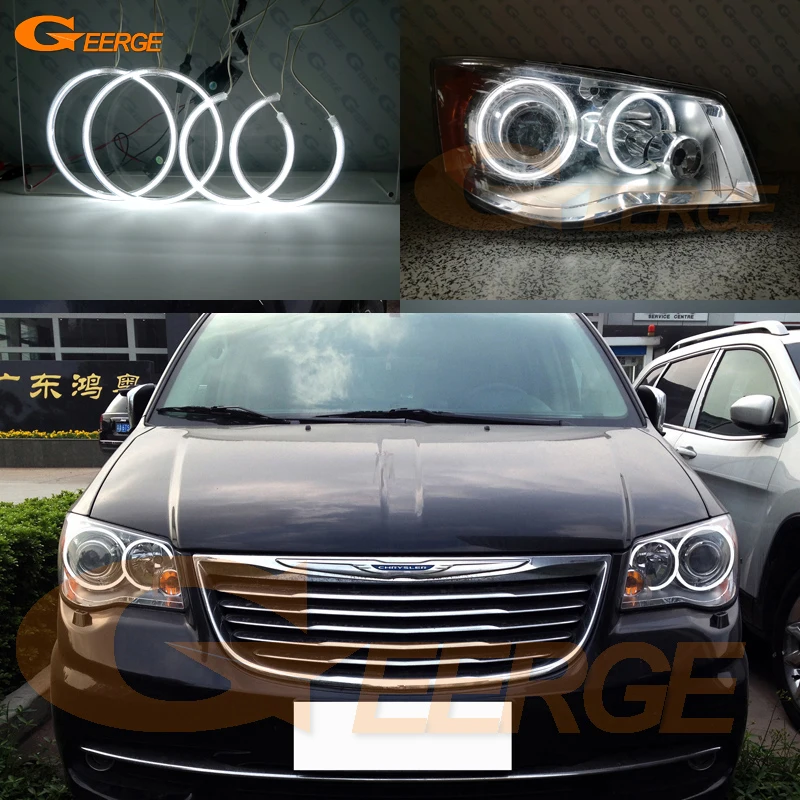 Для Chrysler Voyager Grand V 2008 2016 отличный ультра яркий CCFL ангельские глазки Halo набор колец