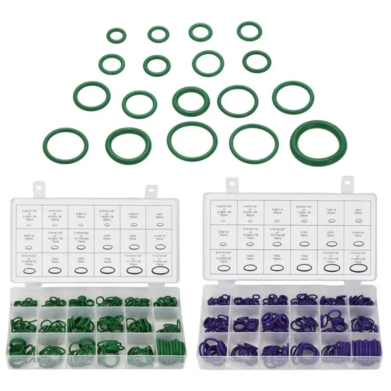 Air-conditioning Rubber O Ring Washer Seals Air Conditioning Kit Green Metric Nitrile |