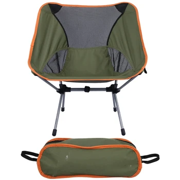

Wear-Resistant And Durable Portable Outdoor Folding Back-Rest Chair Anti-Slip Foot Pads Hiking Camping Fishing Picnic Stool Seat
