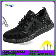 Прямая поставка; неубиваемая обувь Райдера; мужские и женские защитные ботинки со стальным носком; дышащие рабочие кроссовки с защитой от проколов