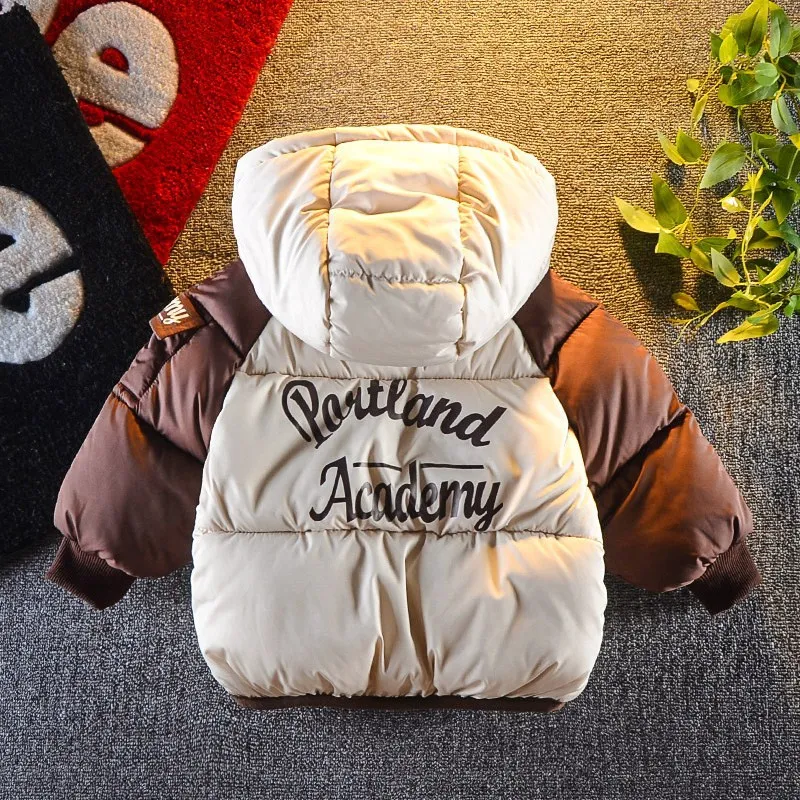

BOY'S down Jacket Cotton-padded Clothes 2018 New Style GIRL'S Western Style down Coat Baby Winter Children Girls Thick Cotton yi