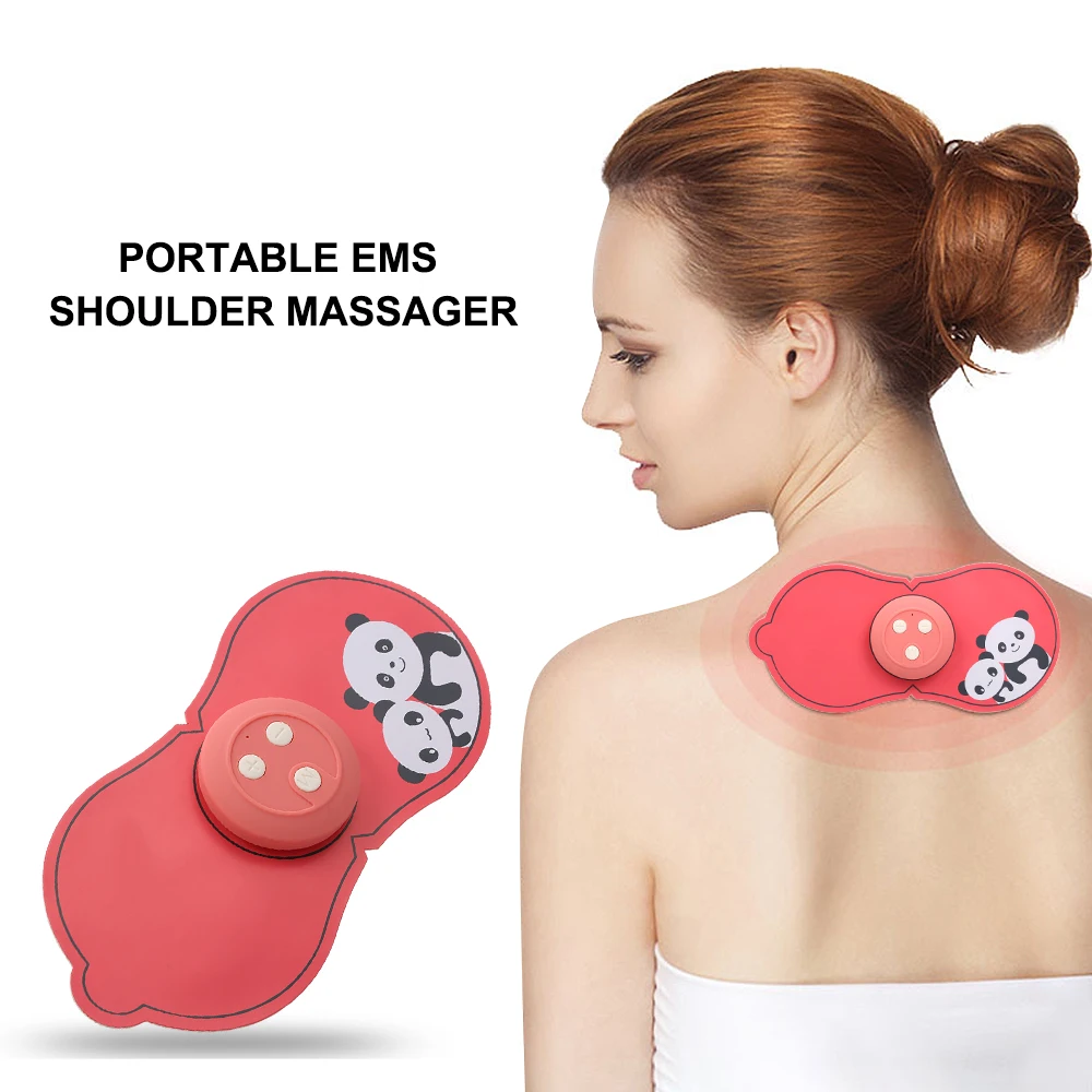 

Portable EMS Massager Muscle Neck Shoulder Massager Butterfly Design Body Massager Slimming Body Electronic Massager