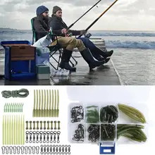 

65% Discounts Hot! 72Pcs/Set Fishing Hose Set Multifunctional Reusable with Beads Pins Swivels Anti Sleeves Hook Stop Beads Tool