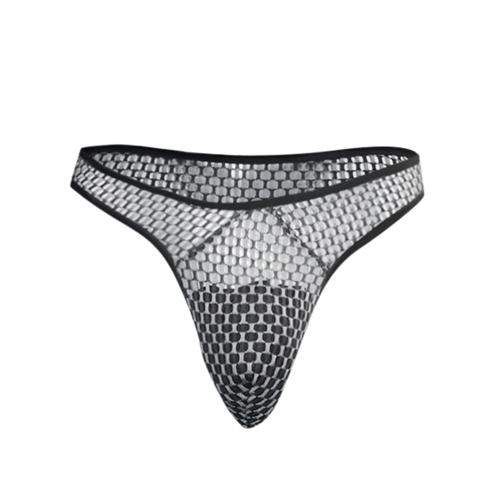 

Tangas Hombre Sexy Gay Large Mesh Transparent T-shaped Lingerie Underwear Mens Thongs And G Strings Sexy Male Lingerie Homme