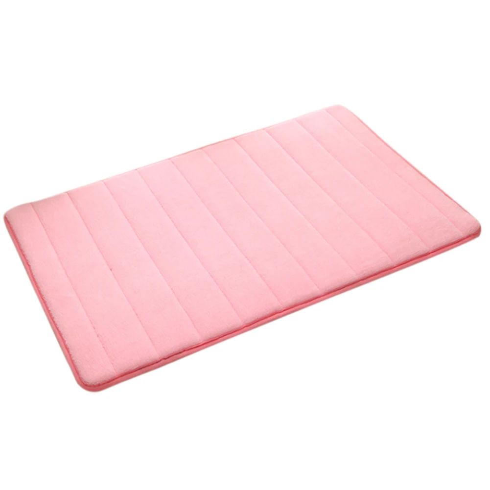 1 шт., супер нескользящий домашний коврик для ванной с эффектом памяти, коврик для душа, впитывающий воду, нескользящий, новые аксессуары P7Ding - Цвет: Розовый