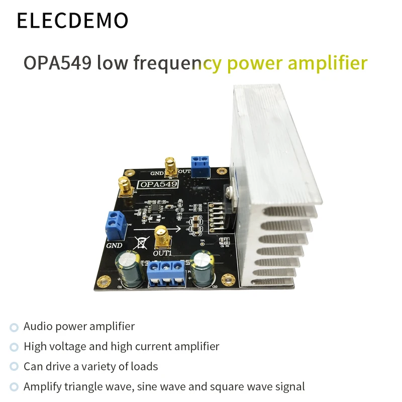 Módulo Amplificador de Potência de Áudio Opa549 100w Placa Amplificadora de Alta Tensão 8a Acessórios p/ quadro de demonstração - Imagem 2