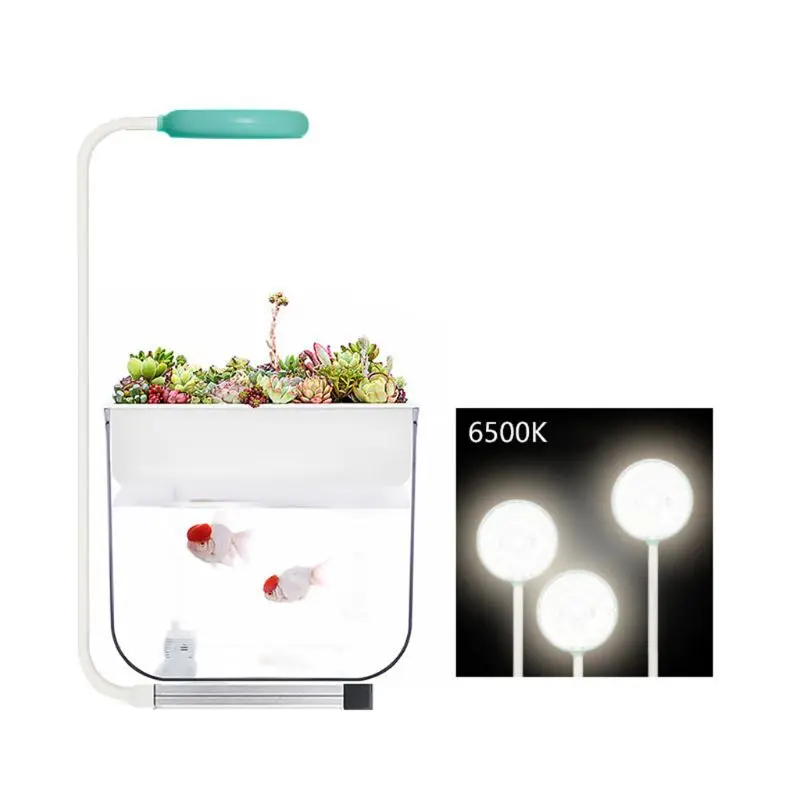 

360 Degree Mini LED Light Aquarium Fish Tank for Water Plant Grow USB Charge