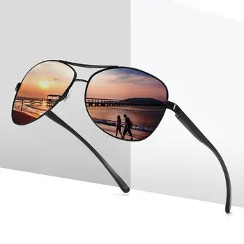 

ZXWLYXGX Men Vintage Aluminum Polarized Sunglasses Classic Brand Sun glasses Coating Lens Driving Eyewear For Men/Women