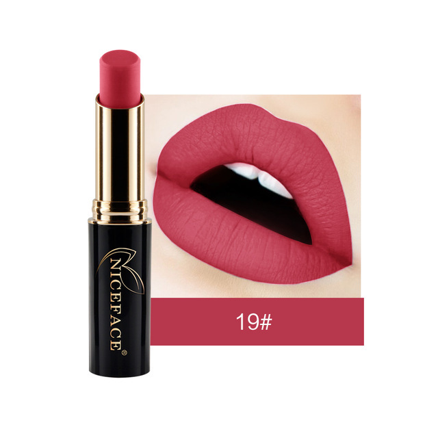 24 Colors Matte Women Lipstick Labiales Beauty Make Up Long Lasting Waterproof Metallic Lipstick Drop Shipping New Hot TSLM1