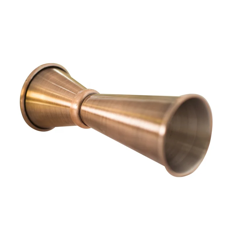 Copper plated stainless steel measuring cup double wine jigger 25/50ml