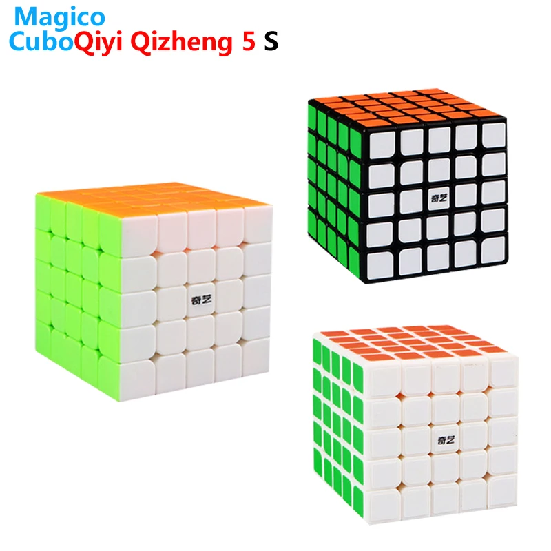 Qiyi Stickerless Qizheng S 5x5x5 Magic Cube Puzzle Speed Cubing Game Toys Gift 