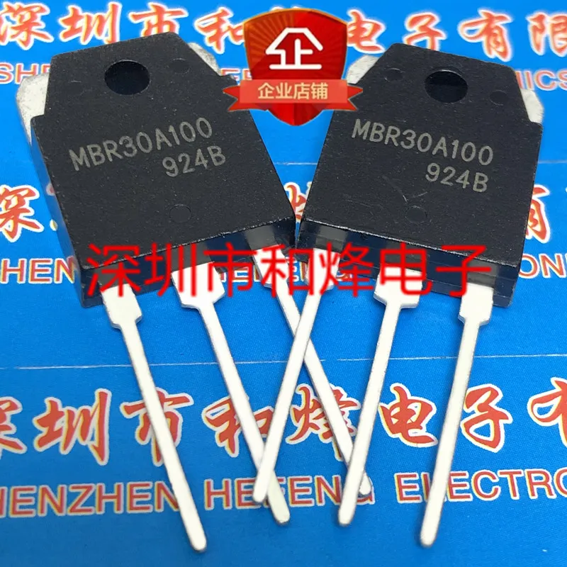 10PCS MBR30A100 TO-3P 100V 30A in stock new and original