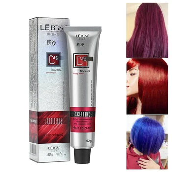 

50/92ML Hair Dye Tint Semi Permanent Hair Coloring Cream 6Colors Hair Care Styling Tools Women/Men Fashion Natural Easy to use