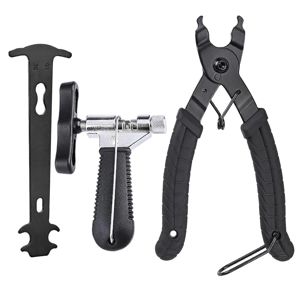 

Bicycle Chain Tool Kit Mini Mountain Bike Chain Quick Link Bike Gauge Tool Calipers Measure Screw Chain Hook Cycling Accessories