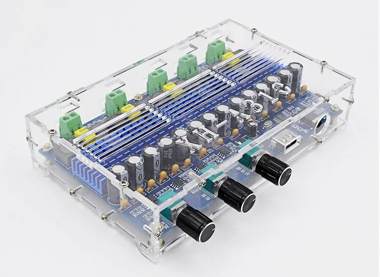 A310 Bluetooth 5 0 TPA3116 D2 цифровая плата усилителя мощности стерео 4 канала 50Wx2 + 100Wx2