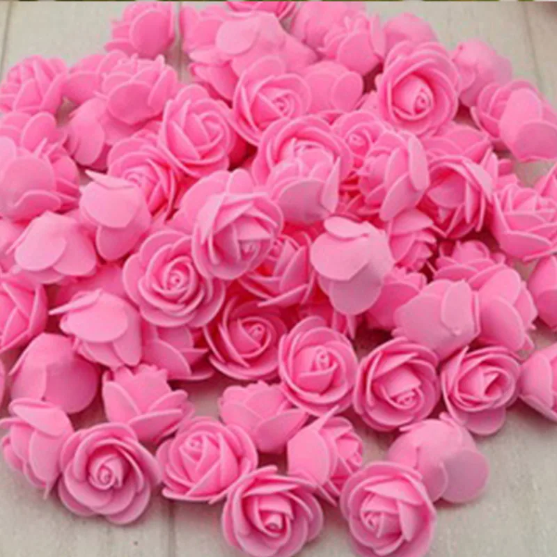 100pcs pink rose 1 шт., 15 см/20 см/30 см, форма в виде розового медведя, сделай сам, для подарка, полистирол, пенопласт, шар, Искусственный цветок розы, медведь - Цвет: 100pcs pink rose