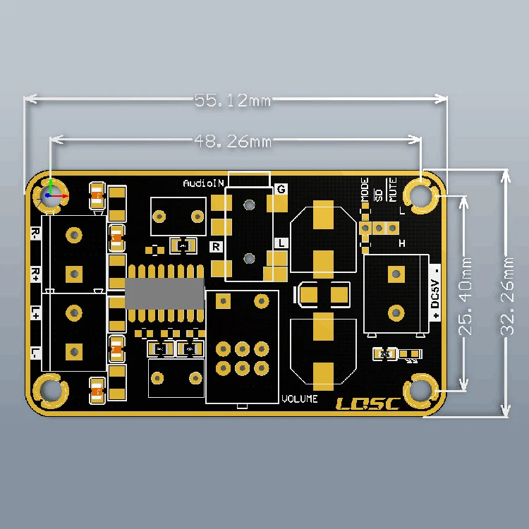 Плата усилителя o Pam8406 цифровая плата мощности 5 Вт + погружение золото стерео Amp 2 0