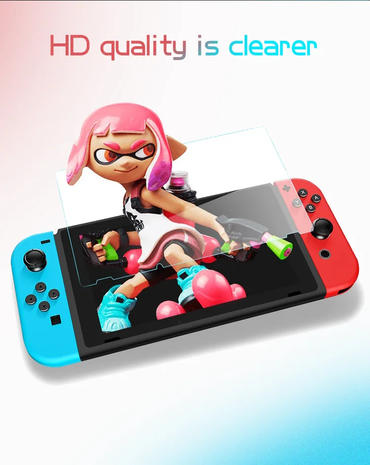 Nintendo Switch закаленное стекло nintendo Switch протектор NS закаленное стекло DIY наклейки Полный экран Взрывозащищенный