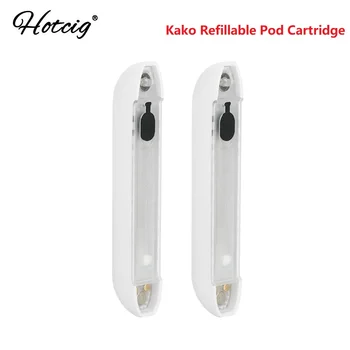 

NEW Original 2pcs 10pcs Hotcig Kako Refillable Pod 2ml Capacity E-cig Cartridge with 1.6ohm Coil for Hotcig Kako Pod System Kit