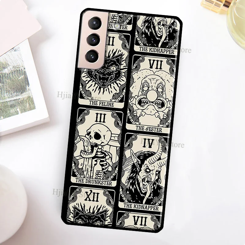 cute samsung cases Occult Witchcraft Moon Gothic Witch Cover For Samsung Galaxy S21 Ultra Note 20 Note 10 S8 S9 S10 S22 Plus S20 FE Phone Case samsung cute phone cover