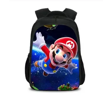 

Hot Cartoon Mario Backpack Bookbag Teens Back to School Bags Super Mario Gifts For Boys Girls Mario Bros Birthday Schoolbags