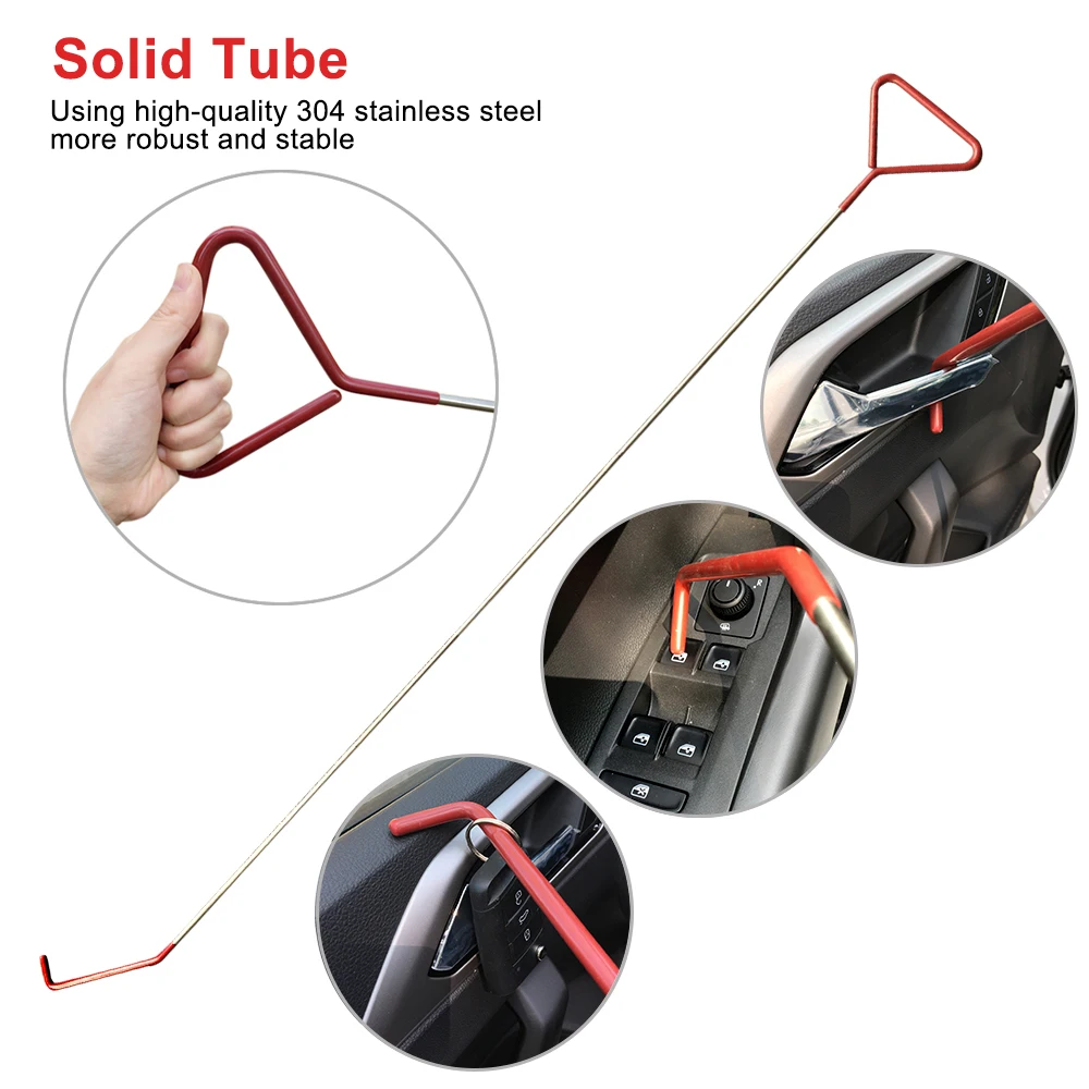 Universal Car Door Key Lost Lock Out Emergency Open Unlock Tool Kit+Air