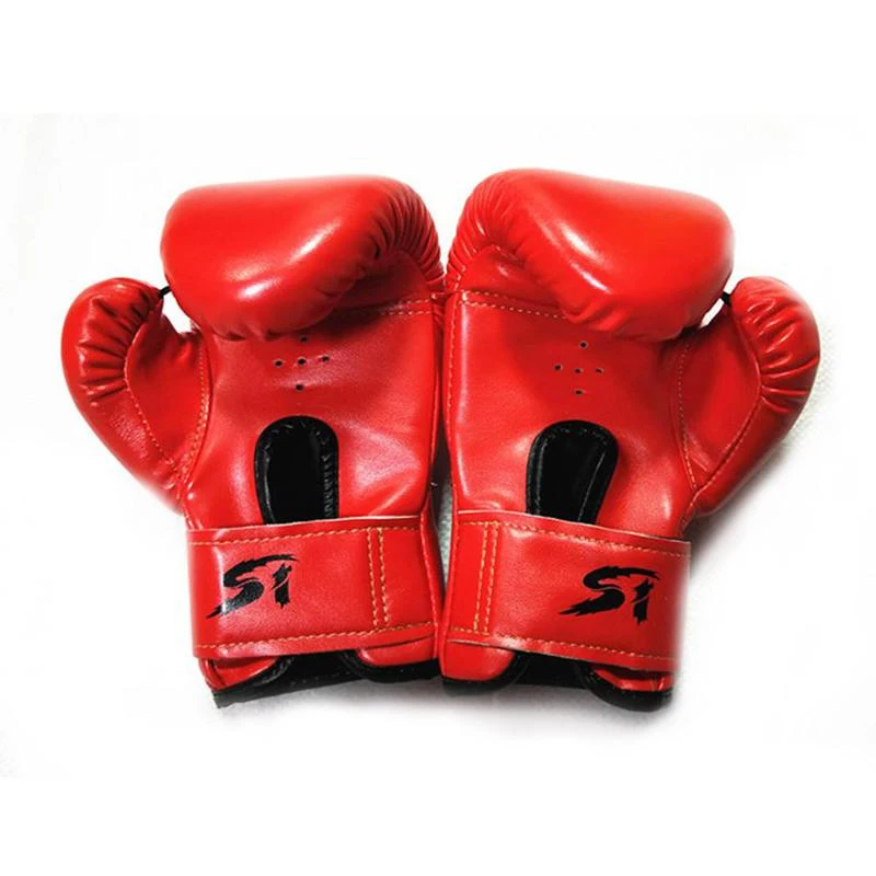 PU Boxing Gloves Karate Muay Thai Boxing Guantes De Boxeo Free Fight  Sanda Training Adults Kids Equipment For 3-11 Years Kids