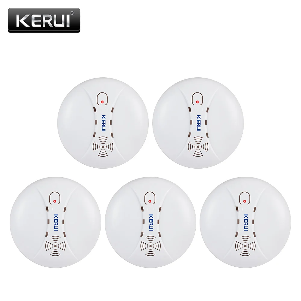 KERUI 10pcs 433MHZ Wireless Home Fire Smoke Sensor Detector Security GSM Wifi Alarm System